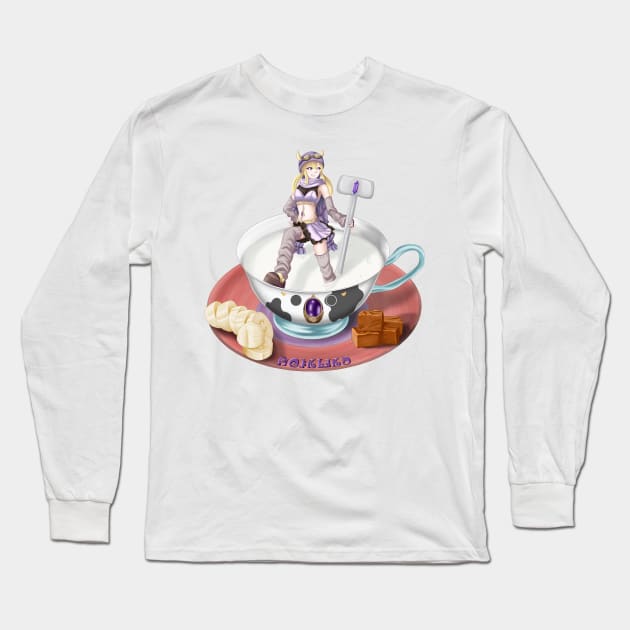 Felicia Mistuki in a teacup Long Sleeve T-Shirt by Antonydraws